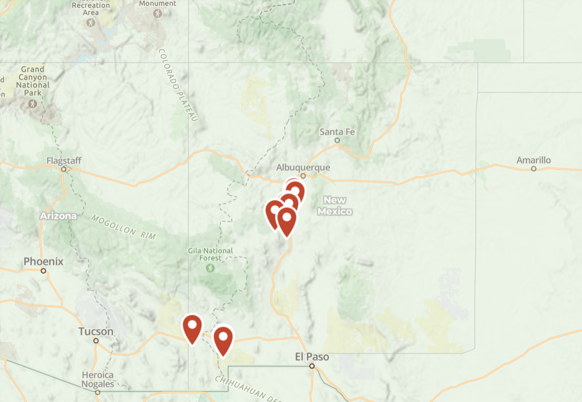 GPX Waypoints for New Mexico
