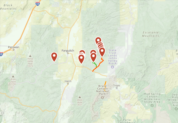 GPX Waypoints for Utah