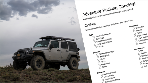 Adventure Packing Checklist