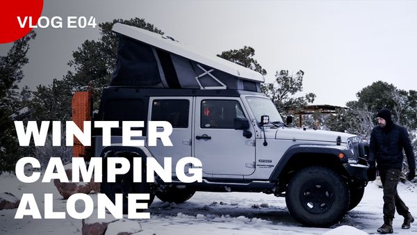 VLOG E04: Solo Winter Camping In My Jeep Wrangler In Canyonlands